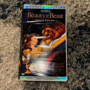 Platinum Edition Beauty and the Beast VHS Tape